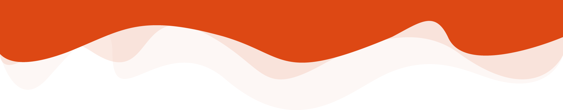 Orange blog header wave